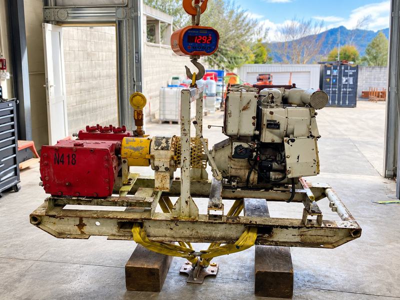 Lifting equipment under proof load test